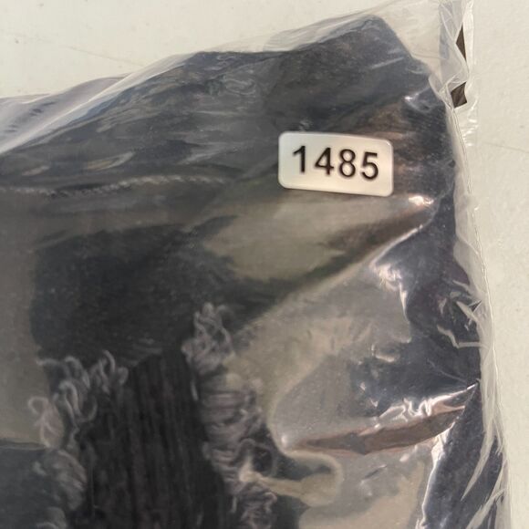 American Eagle Outfitters Mens 30x34 Black Denim Stretch Distressed Straight Leg - Picture 13 of 13